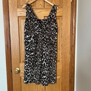 Brown sleeveless dress